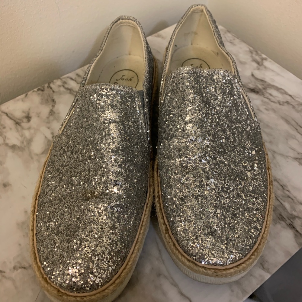 Jack Rogers Tucker Glitter Slip On Size 7